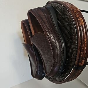 Sperry Top Sider Brown Leather Boat Loafers 10.5M slip on pebbled leathers